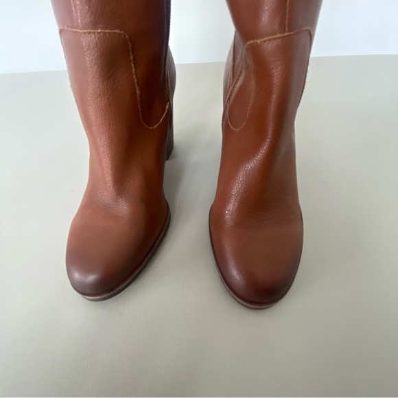 Gianni Bini Brown Knee-High Leather Boots - Picture 3 of 8